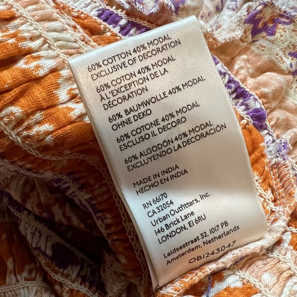 NWT Free People Next Vacation Top Ivory combo Size Medium - Picture 7 of 7